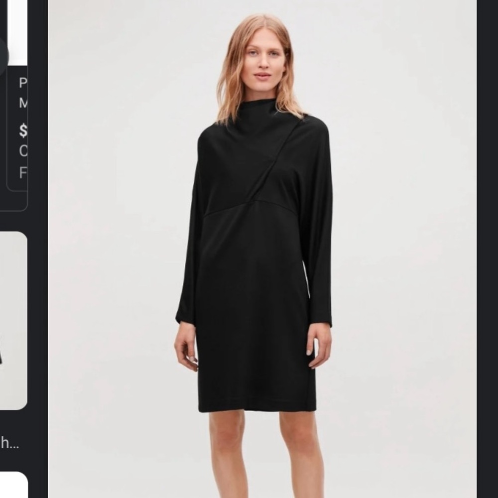 COS Draped Tie Jersey Dress